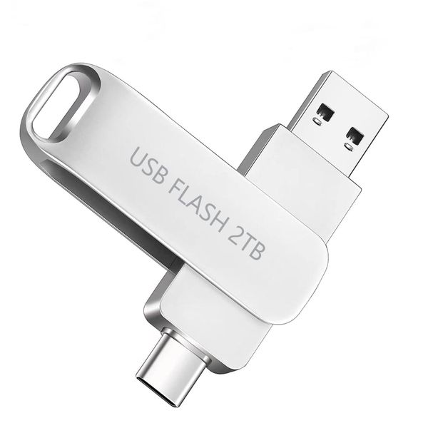 USB Flash Drive 2TB Dual Drive Thumb Drive Compatible with Mobile/PC