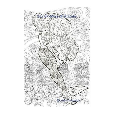 Download Sea Goddess Of Atlantis Giant Super Jumbo Coloring Book Features 100 Coloring Pages Of Whimsical Sea Mermaids Oceans Creatures Mermaid Fa Buy Online In South Africa Takealot Com