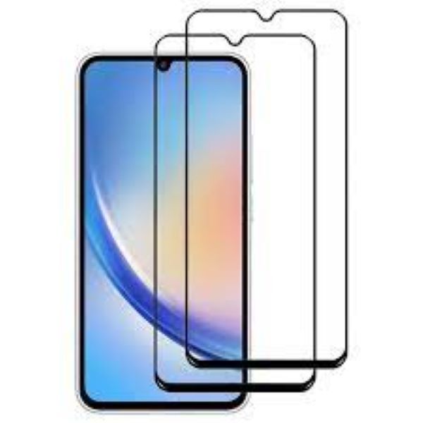9D Tempered Glass Screen Guard Protector For Samsung Galaxy A24 4G-2 Pack