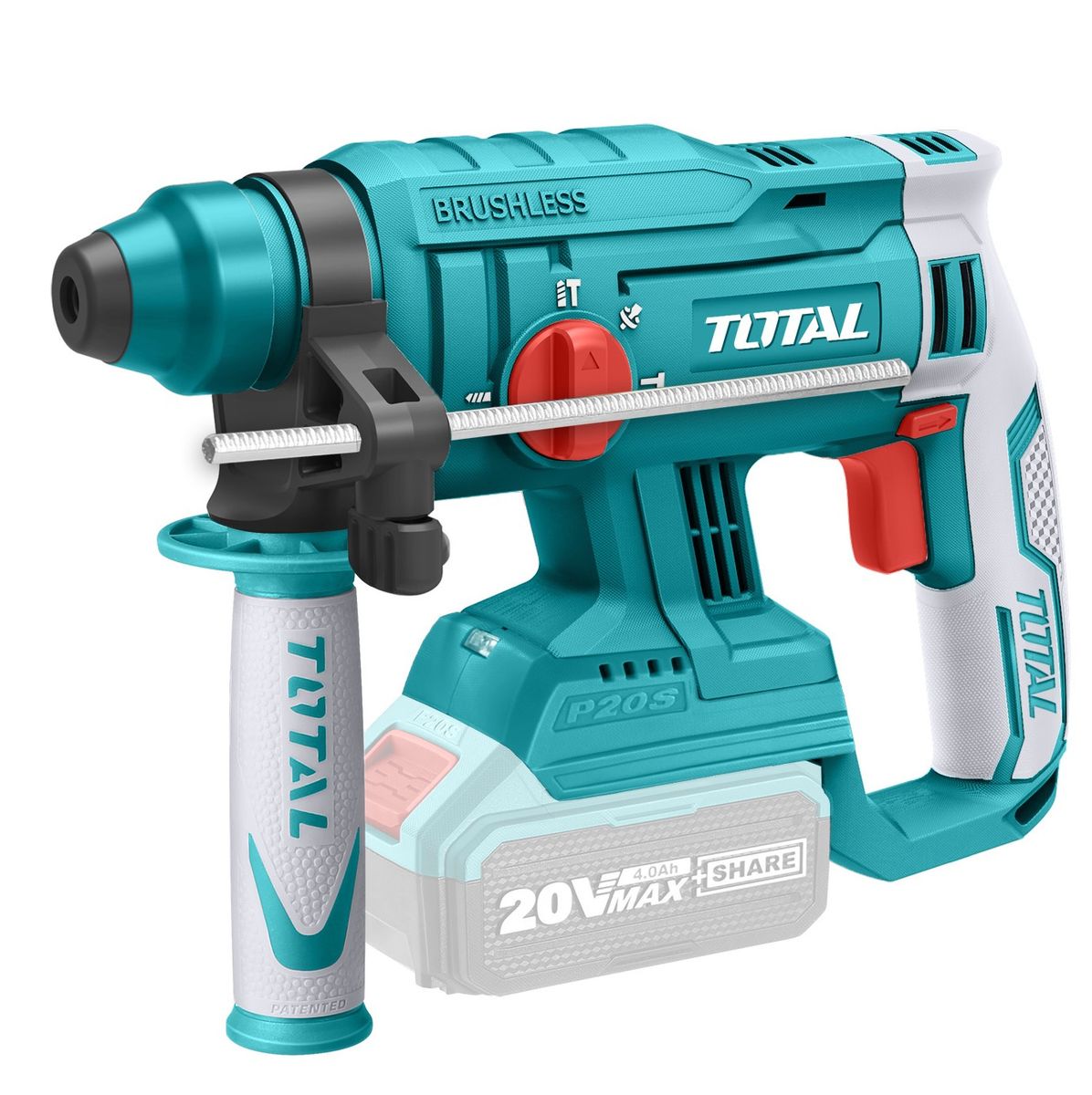 Total Tools 20V Brushless Lithium-Ion Rotary Hammer
