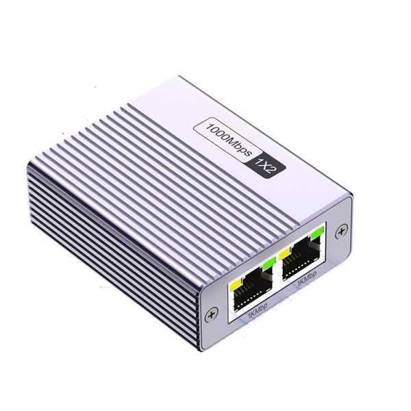 Ethernet Splitter1 to 2 Gigabit Network Switch1000Mbps High-Speed Ethernet