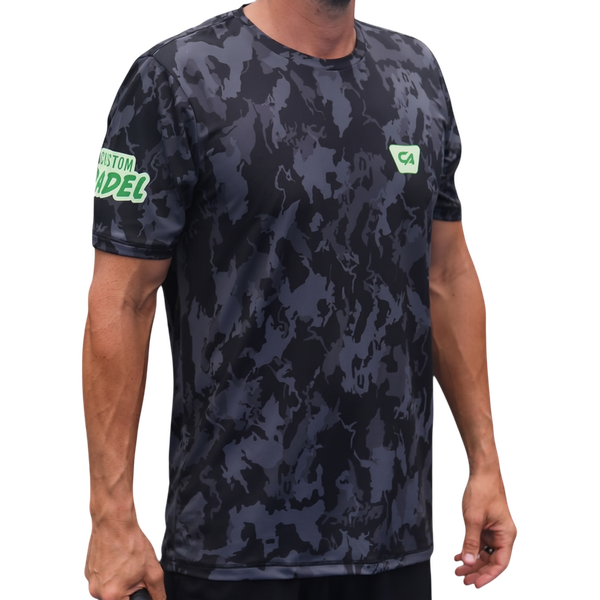 CA Padel Shirt - Black Camo