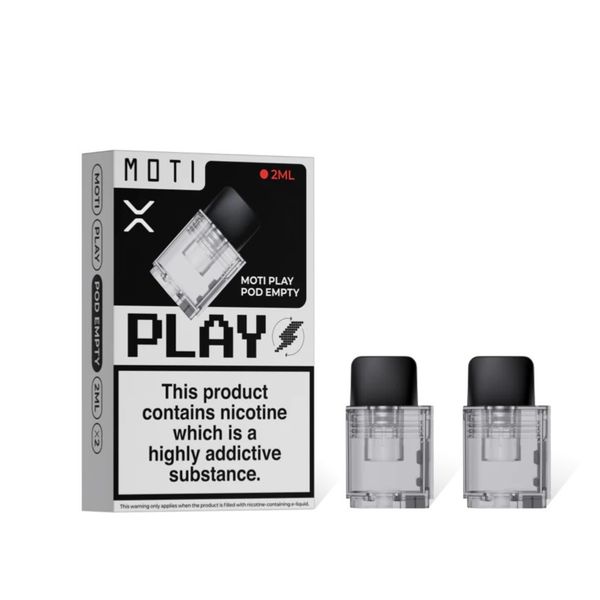 MOTI PLAY Pod Empty - 2ml Refillable - 2 Pack