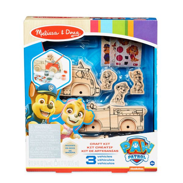 Melissa &amp; Doug Paw Patrol Wooden Craft Kit - Vehicles