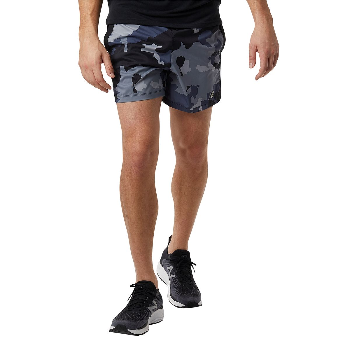 New Balance Mens Accelerate 5in Short Print Short - Grey | Shop Today ...