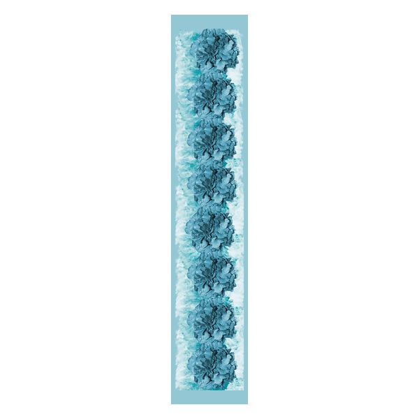 Turquoise Floral Table Runner