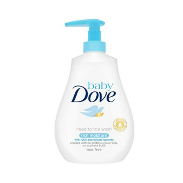 Dove Baby Tip To Toe Body Wash Rich Moisture - 2 x 400ml | Shop Today ...