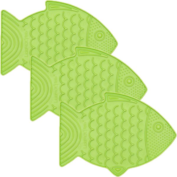 LickiMat Felix Feeding Bowl Lime - 3 Pack