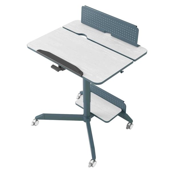 DIYF - Height Adjustable Pneumatic Lifting Desk with Tilting Table Top