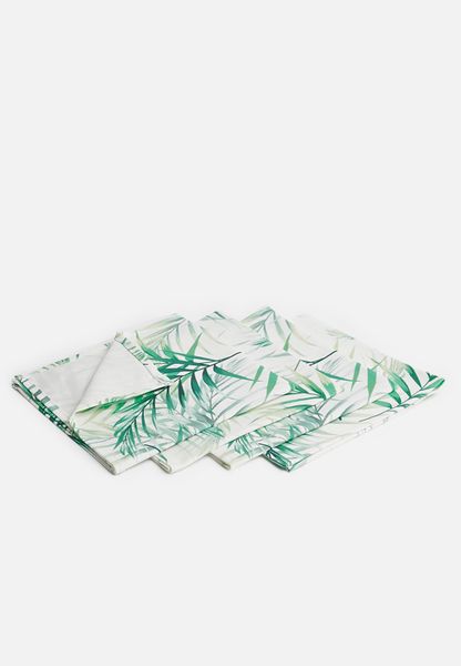 Leafy Napkin Set of 4 - Green