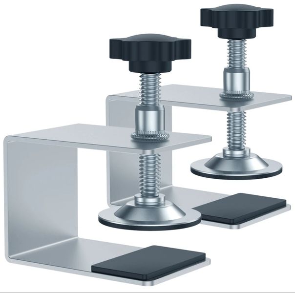 2 Pack Stainless Steel Drawer Front Installation Clamps
