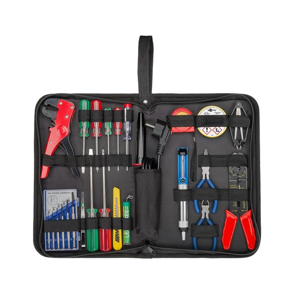 Goobay 20 Pieces Soldering Set and Tool Set in Handy Bag