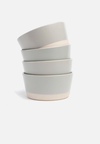 Ashen Bowl Set Of 4 - Grey