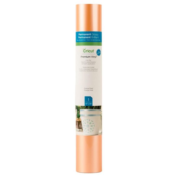 Cricut Premium Vinyl Pearl Pastel Permanent 30x122cm 1-sheet Orange 2005220