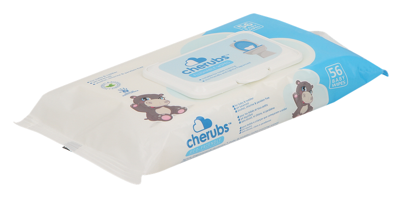 Cherubs Eco-Friendly Lightly Fragranced &amp; Flushable Baby Wipes
