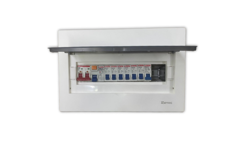 RAYTRIC 12Way Din Populated Flush Pvc DB BOX METAL BASE (MP06A10-13GP)