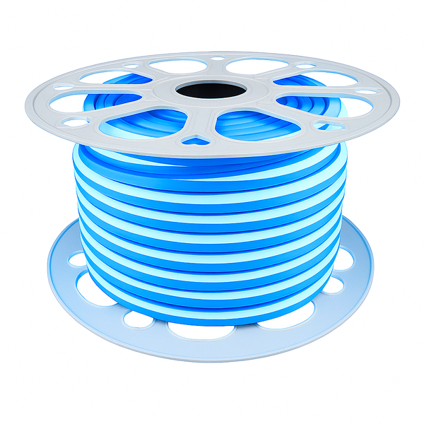 Blue LED Neon Strip - 220V 100M Cuttable Rope Light