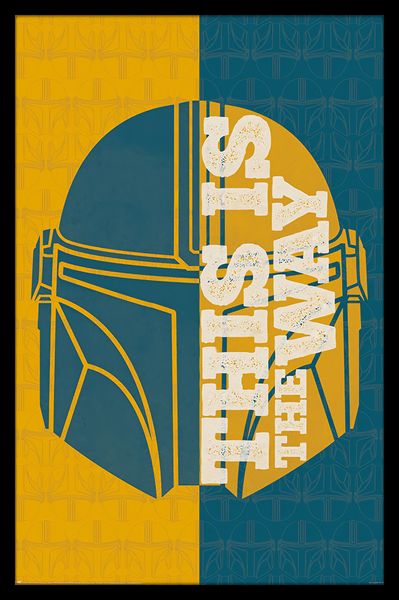 Star Wars: The Mandalorian (Mandalorians) Poster with Black Frame