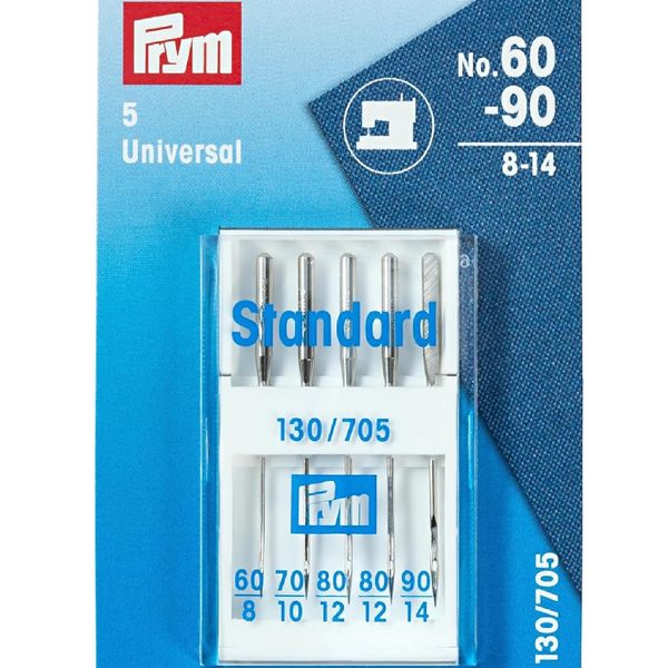 Prym Standard Universal Sewing Machine Needles Single Twin 60 70 80 90 100