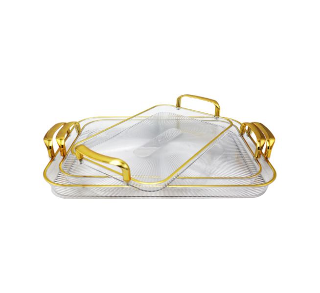 3 Piece Acrylic Tray Set