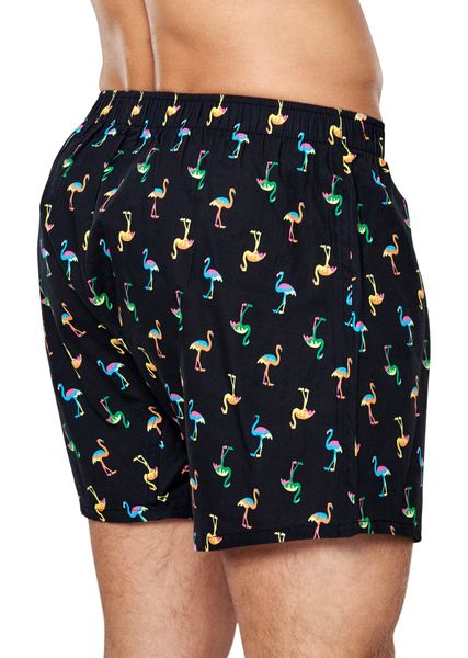 Happy Socks Flamingo Boxer - Black