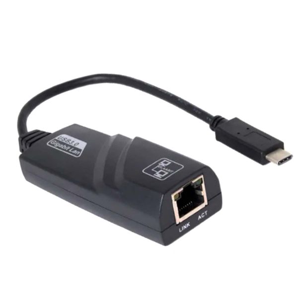 USB Type-C 3.0 To RJ45 Ethernet Adapter