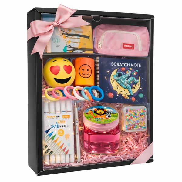 Surprise Gift Box For Girls - Fun &amp; Creative 10-Piece Set (Ages 6-11)