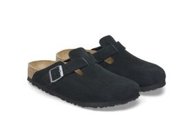 Birkenstock Boston Black Suede Leather R | Shop Today. Get it