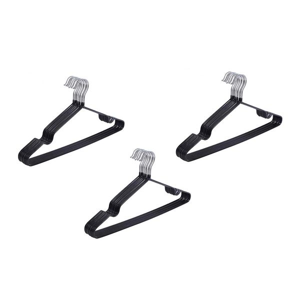 CLH-801, Stainless Steel Plastic Dipping Clothes Hanger-Kids-30pack