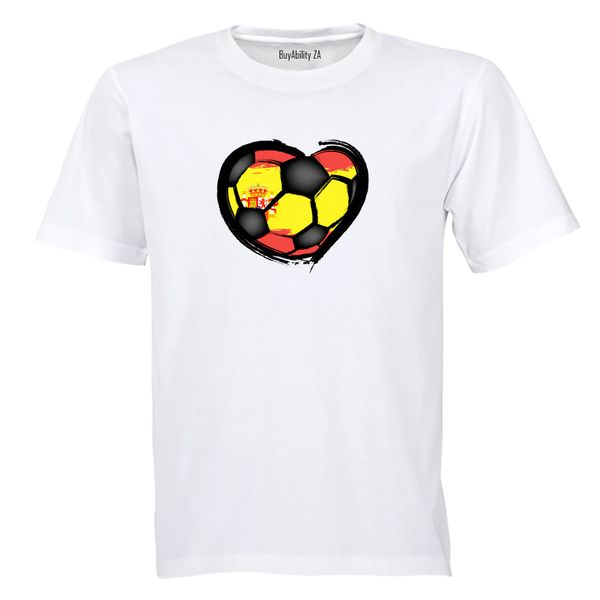 Spainoccer Inspired - Mens - T-Shirt - White