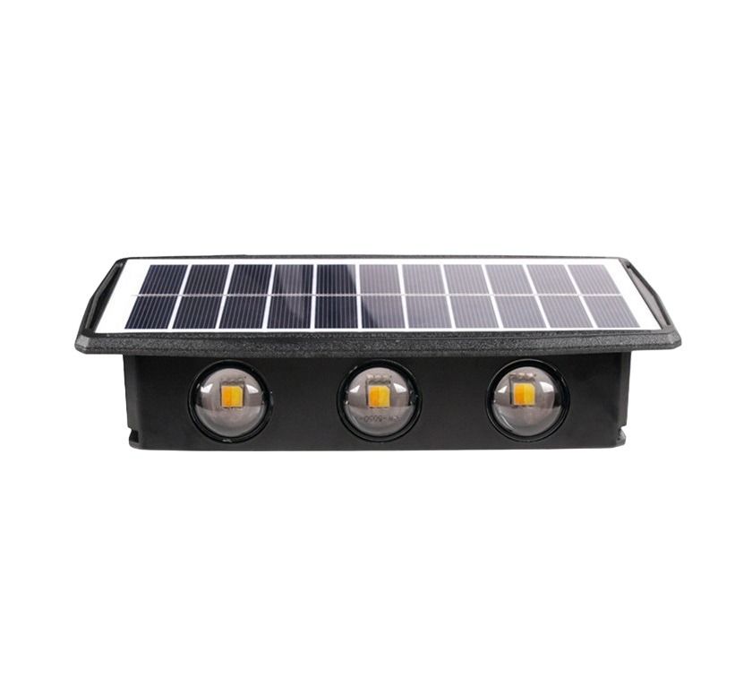 Triple Light Source Solar Powered Sensor Wall Light Warm White - FA-K03H