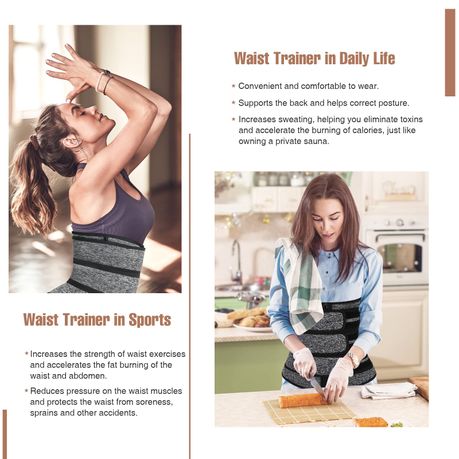 Perfotek Waist Trimmer Belt for Women Waist Trainer Sauna Belt Tum