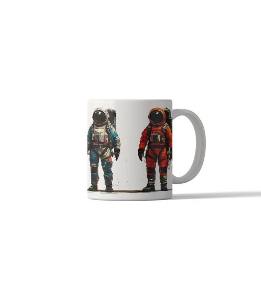Retro Astronaut DSG 3 Printed Coffee Mug