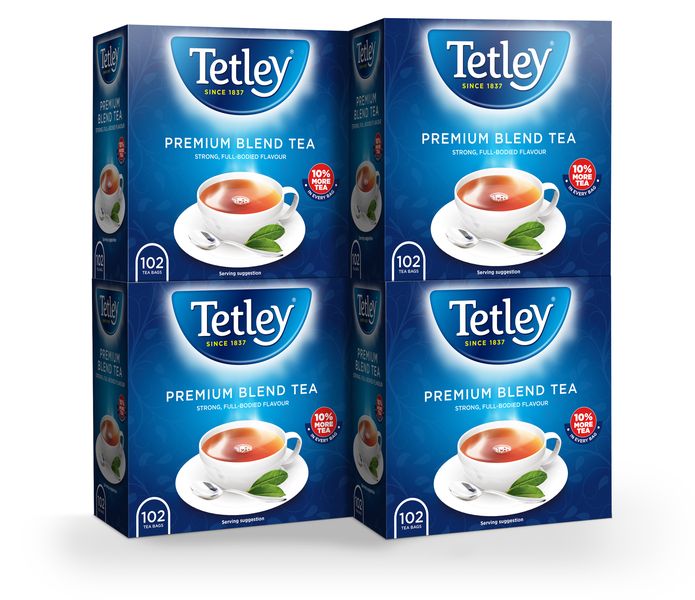 Tetley Premium Black Tea Pack of 4 x 102's