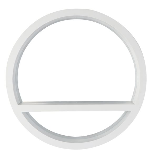 Home Quip White Shelf Mirror 45x45cm