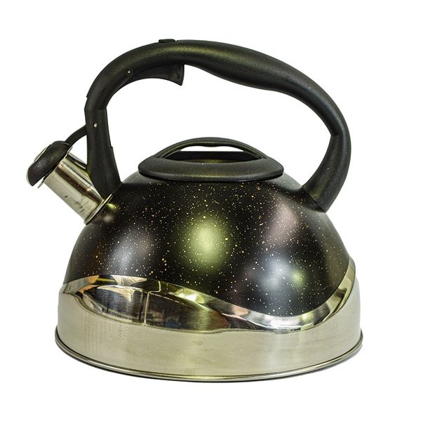 Stainless Steel Granite Design Whistling Tea/Coffee Kettle Pot 3L