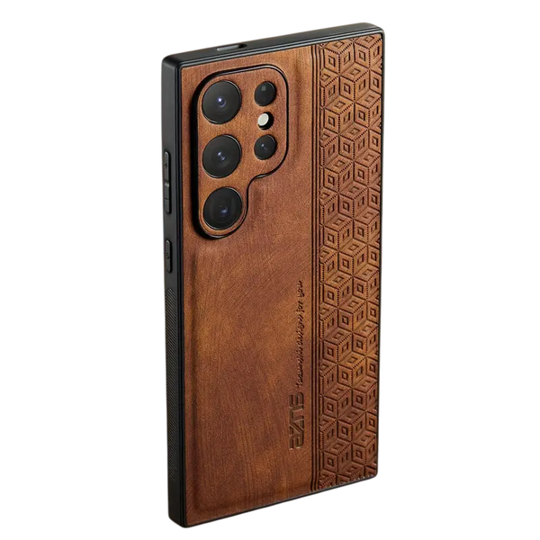 Faux Leather Case compatible with Samsung Galaxy S24 Ultra