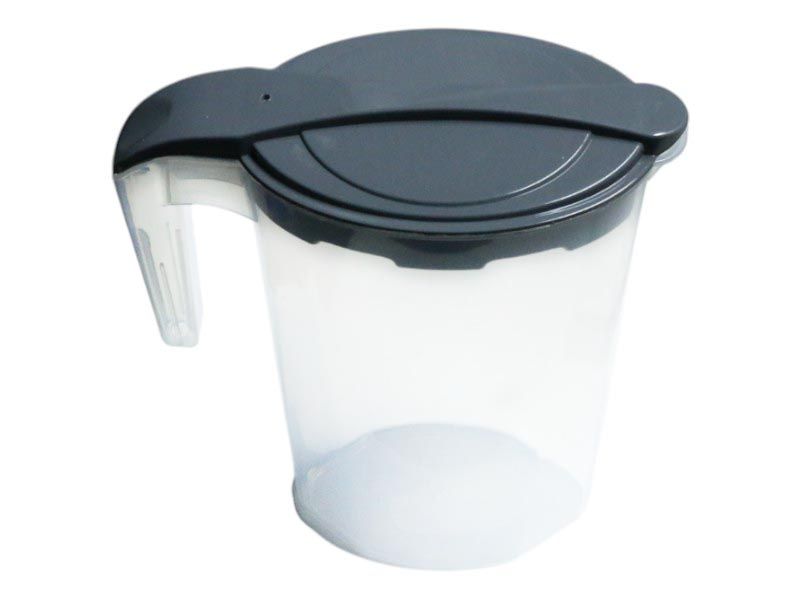 Transparent PP Pitcher with Grey Lid - Lightweight and Durable Jug 1750ml