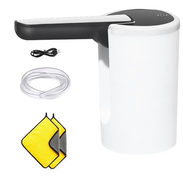 Portable Water Dispenser Electric Gallon Drinking Bottle with 2 Towels