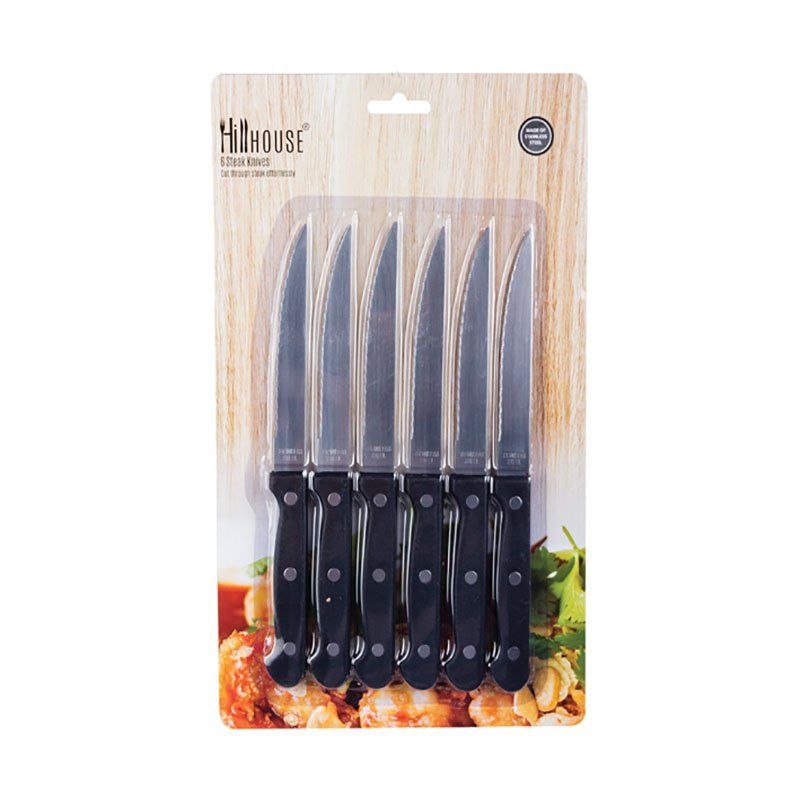 Steak Knife Set Kitchen Accessories Stainless Steel 6 Piece 2