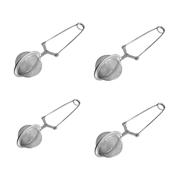 Set of 4 Stainless Steel Tea Ball Infuser