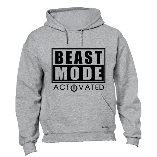 Beast Mode Activated - Mens - Hoodie - Black