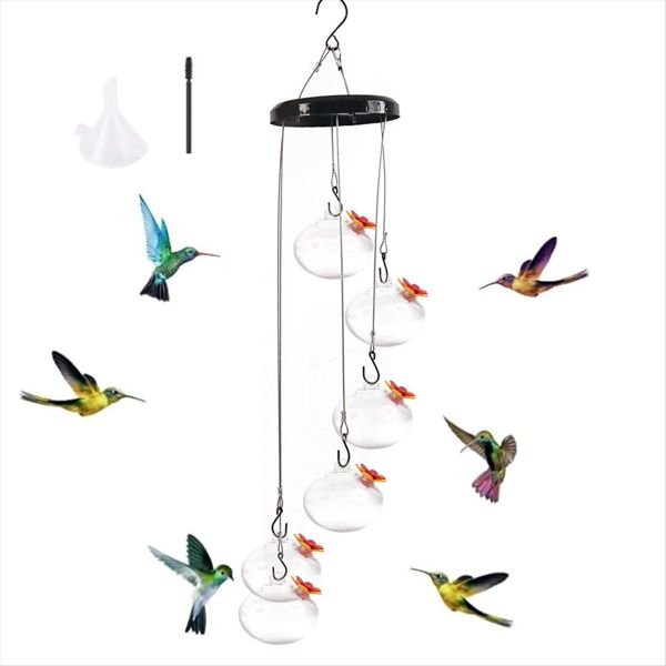 Charming Wind Chimes Hummingbird Feeders Hummingbird Feeder B