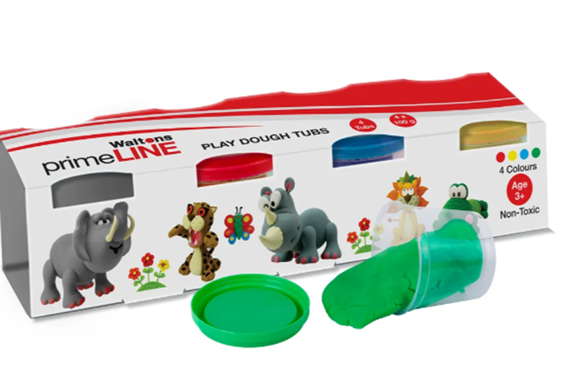 Waltons Primeline Play Dough Tubs Set of 4