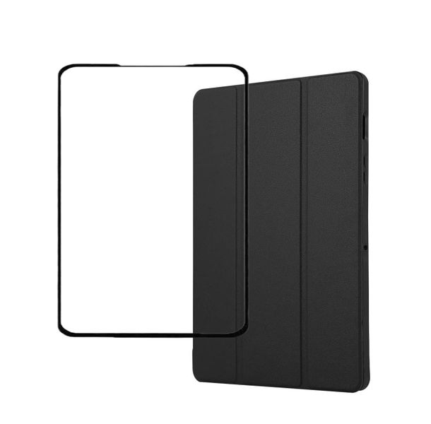 Ultra-Thin Flip Cover &amp; Screen Protector for Samsung Galaxy Tab S9FE - Black