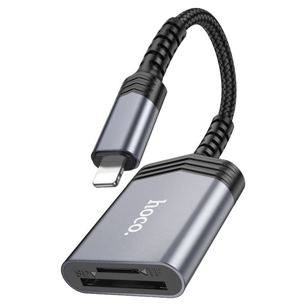 Hoco (UA-25) 2 -in- 1 Lightning to SD/TF Card Reader OTG Adapter