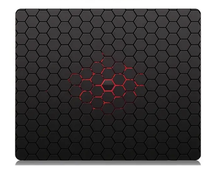 Geometric Honeycomb Pattern Rubber Mouse Pad