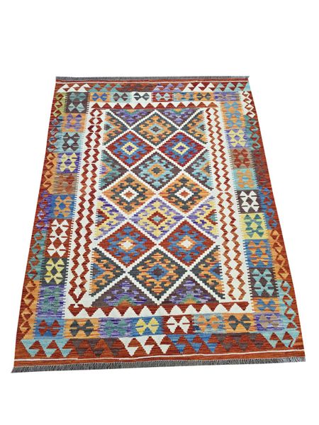 Top Persian Rugs Multi Color Persian Kilim 196 x 152 CM