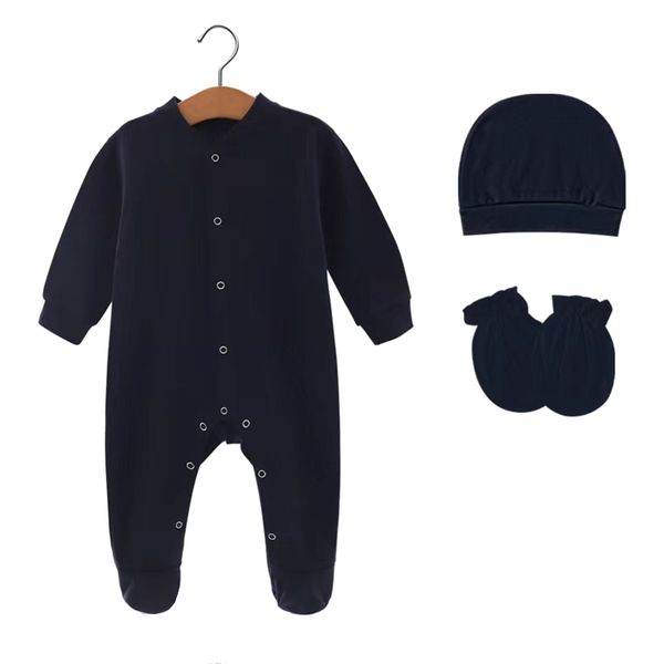 Baby Bodysuit With Hat &amp; Mittens 4 in 1 Clothes Set - Size: 59cm