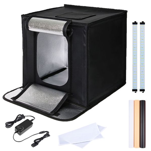 Photo Studio Light Box Softbox Kit Photography Shooting Tent with LED Light